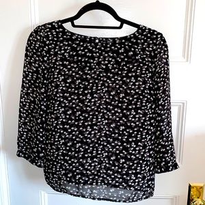Black and white sheer LaRedoute top